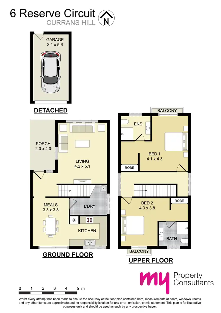 Floorplan of Homely house listing, 6 Reserve Circuit, Currans Hill NSW 2567