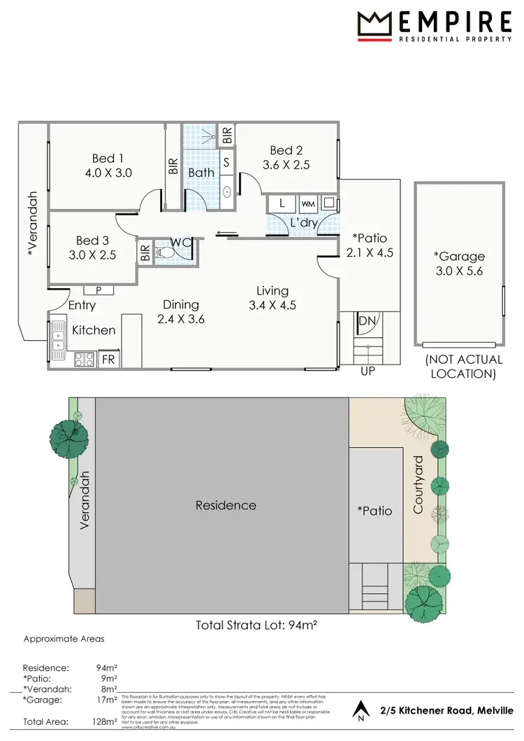 Floorplan of Homely villa listing, 2/5 Kitchener Road, Melville WA 6156