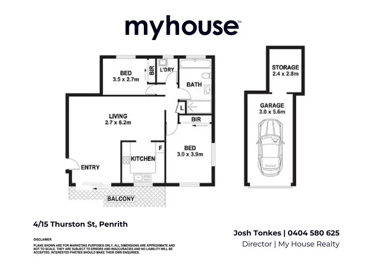 Floorplan of Homely unit listing, 4/15 Thurston Street, Penrith NSW 2750