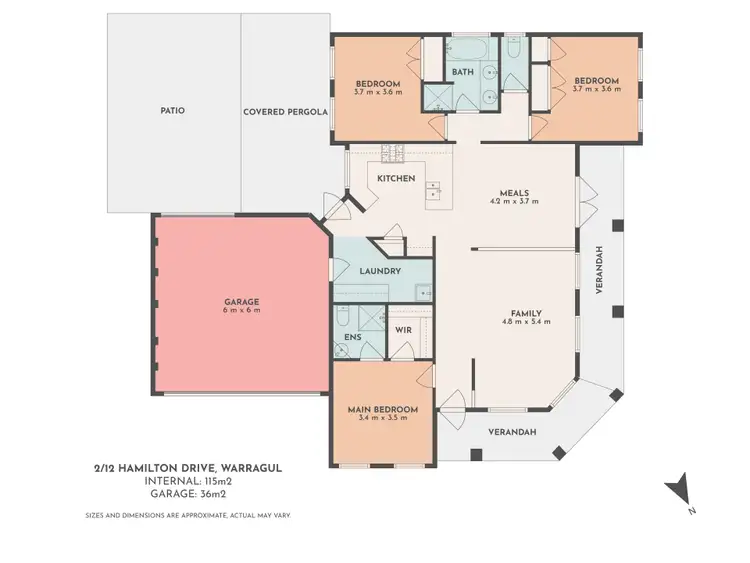 Floorplan of Homely house listing, 2/12 Hamilton Drive, Warragul VIC 3820