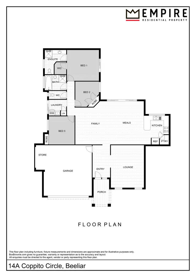 Floorplan of Homely house listing, 14a Coppito Circle, Beeliar WA 6164