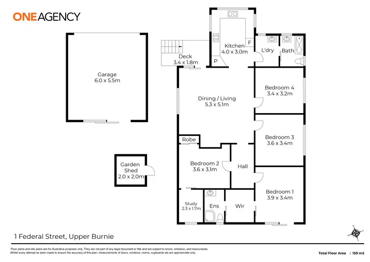 Floorplan of Homely house listing, 1 Federal Street, Upper Burnie TAS 7320