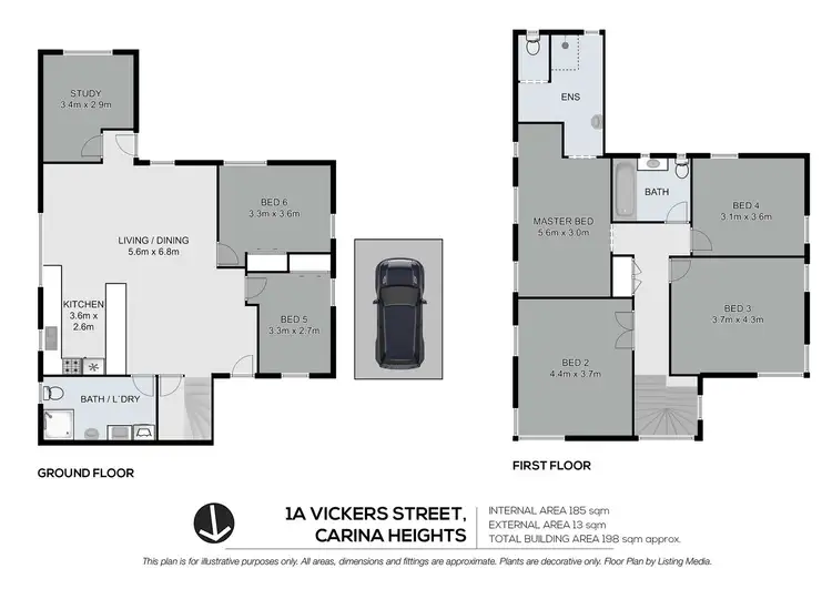 Floorplan of Homely house listing, 1A Vickers Street, Carina Heights QLD 4152
