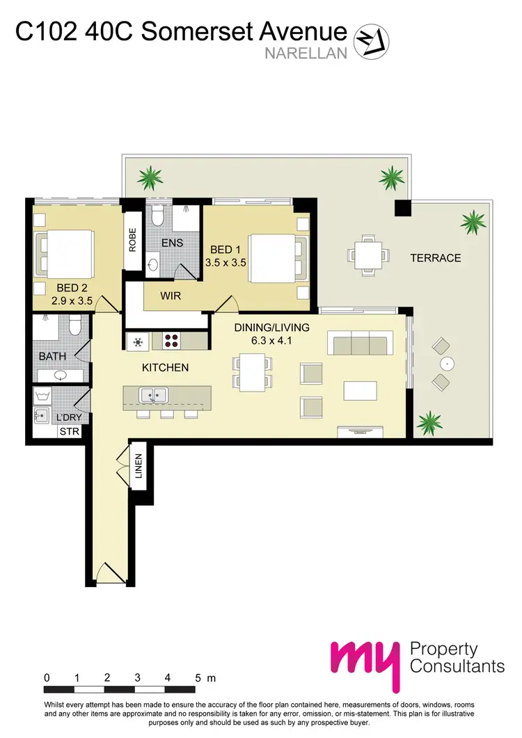 Floorplan of Homely apartment listing, 102/40C Somerset Avenue, Narellan NSW 2567