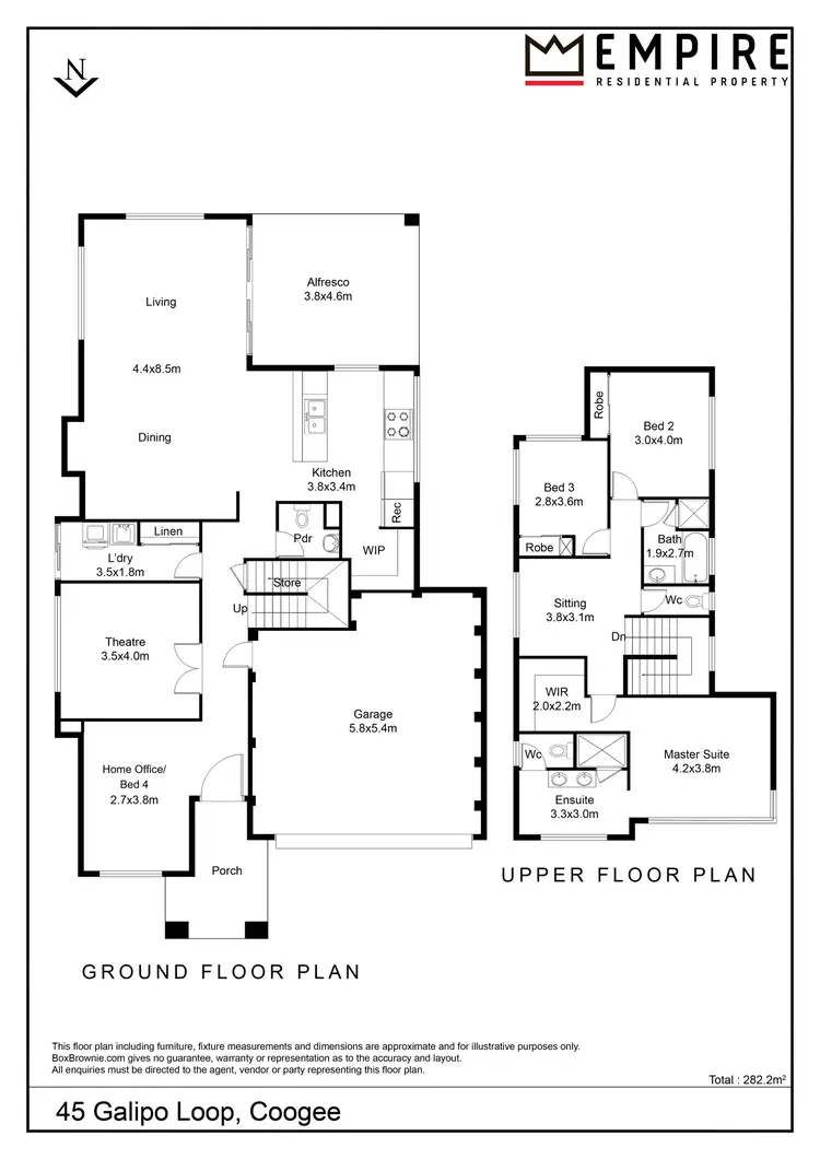 Floorplan of Homely house listing, 45 Galipo Loop, Coogee WA 6166