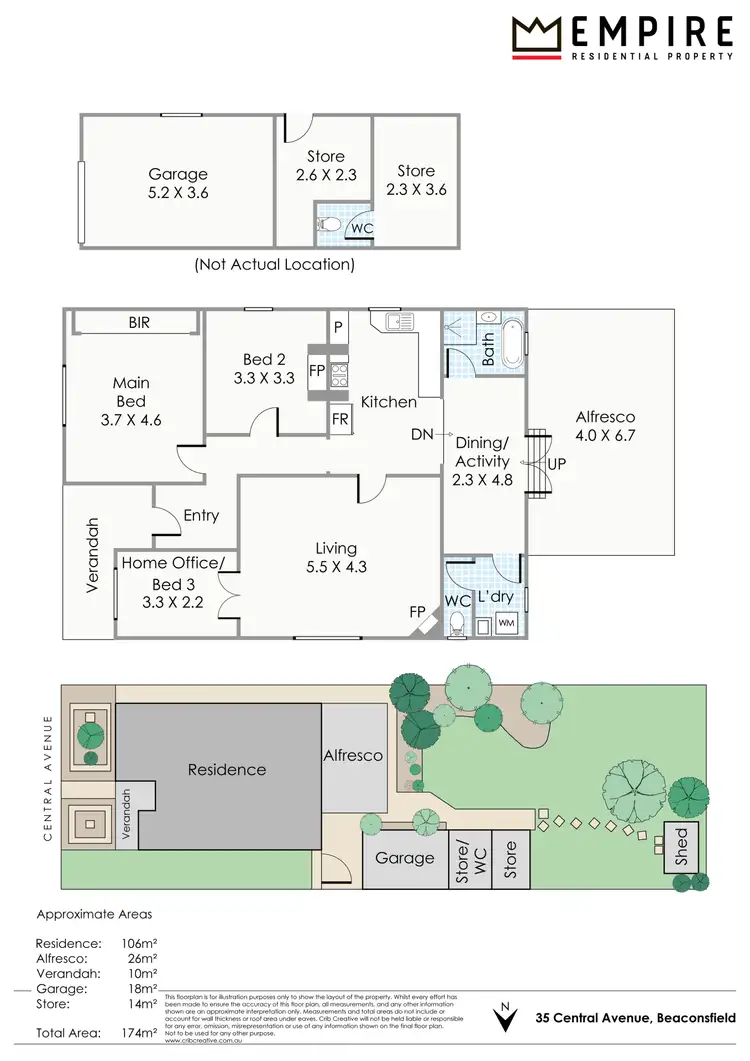 Floorplan of Homely house listing, 35 Central Avenue, Beaconsfield WA 6162