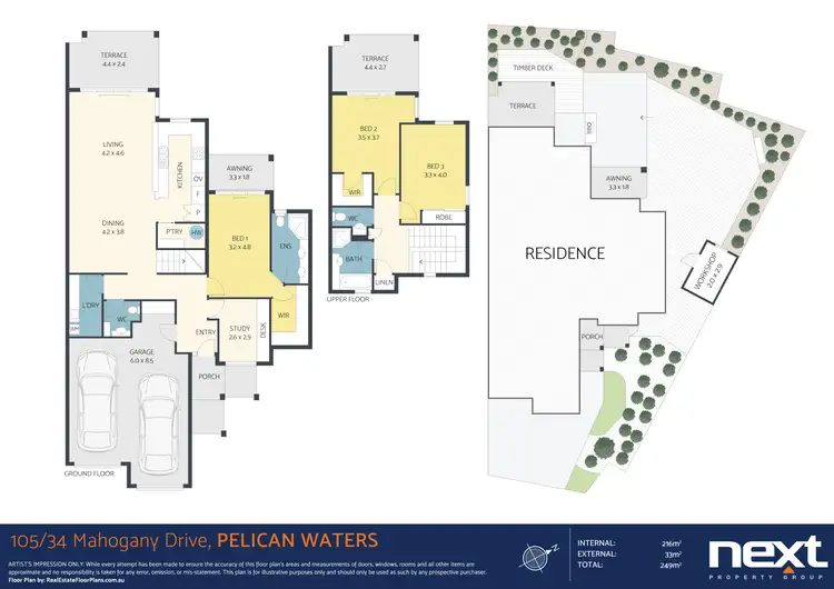 Floorplan of Homely villa listing, 105/34 Mahogany Drive, Pelican Waters QLD 4551