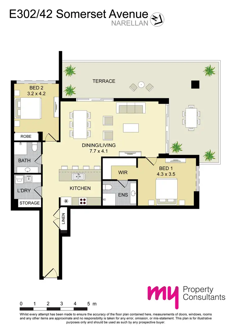 Floorplan of Homely apartment listing, E302/42 Somerset Avenue, Narellan NSW 2567