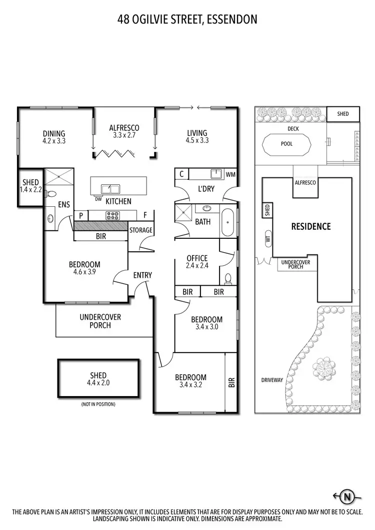 Floorplan of Homely house listing, 48 Ogilvie Street, Essendon VIC 3040