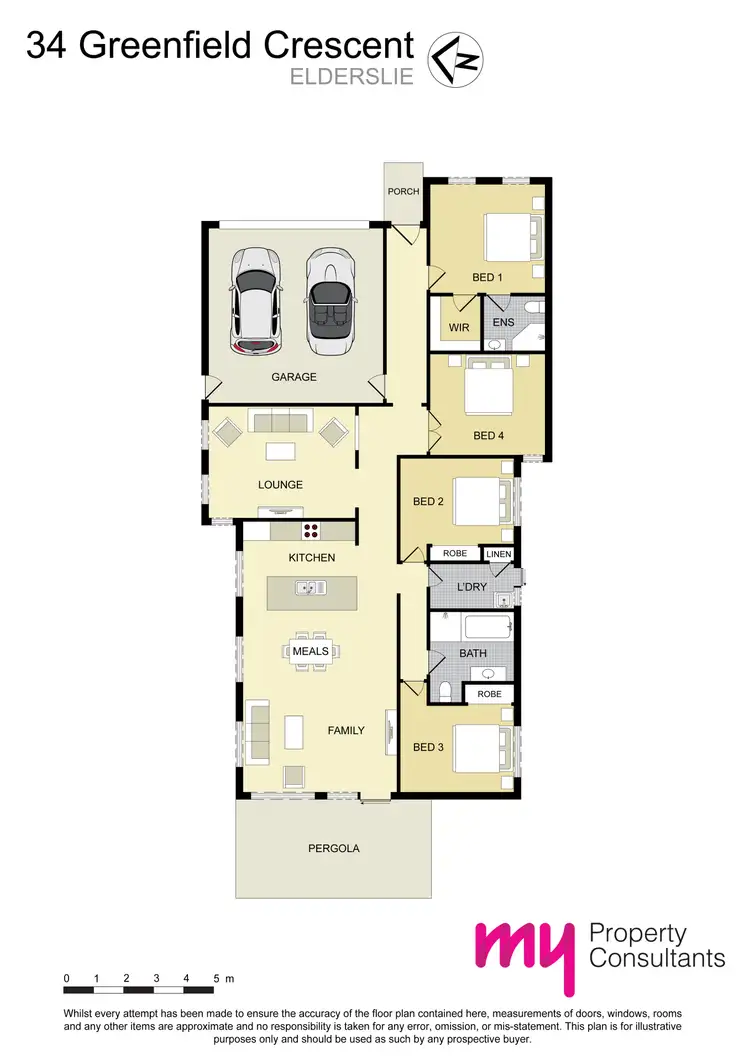 Floorplan of Homely house listing, 34 Greenfield Crescent, Elderslie NSW 2570
