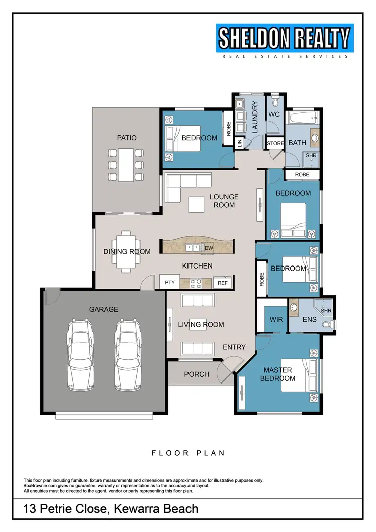 Floorplan of Homely house listing, 13 Petrie Close, Kewarra Beach QLD 4879