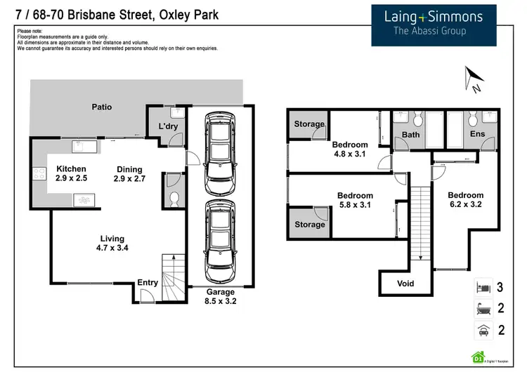 Floorplan of Homely townhouse listing, 7/68-70 Brisbane Street, Oxley Park NSW 2760