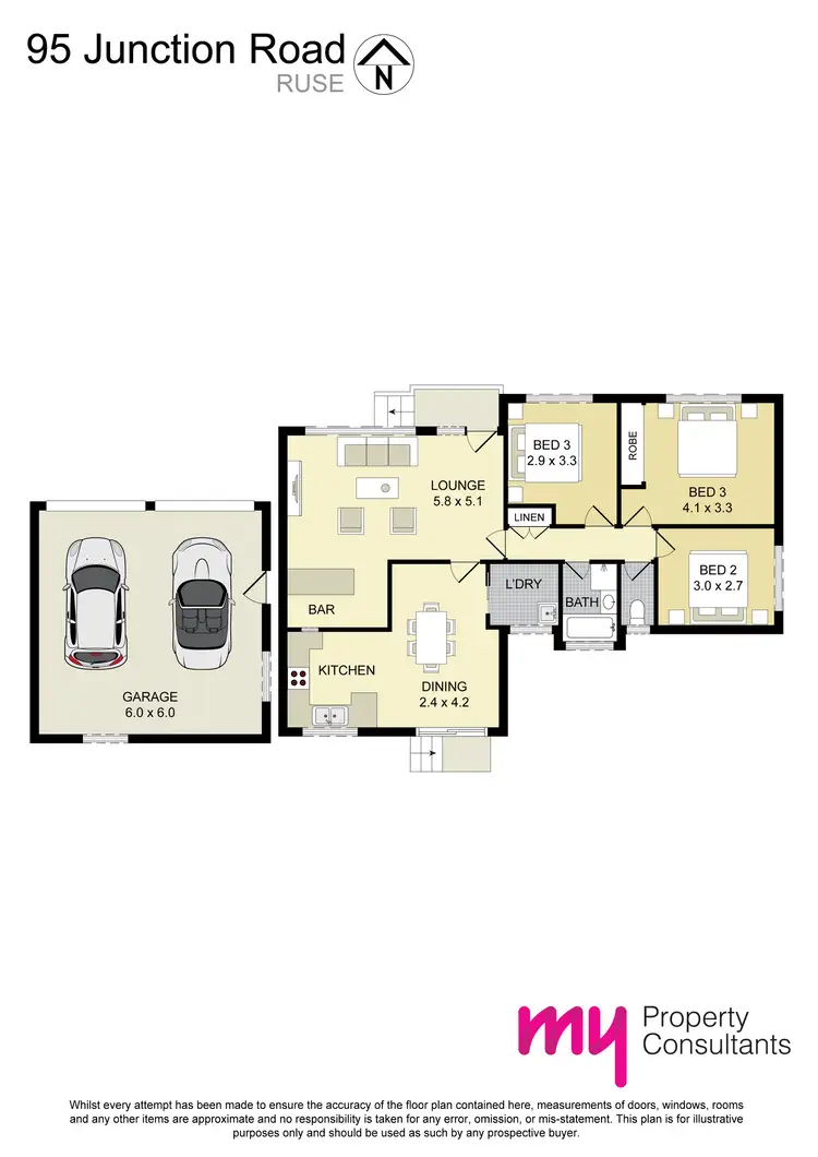 Floorplan of Homely house listing, 95 Junction Road, Ruse NSW 2560