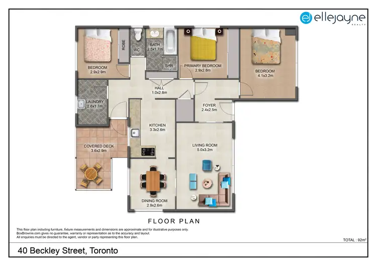 Floorplan of Homely house listing, 40 Beckley Street, Toronto NSW 2283