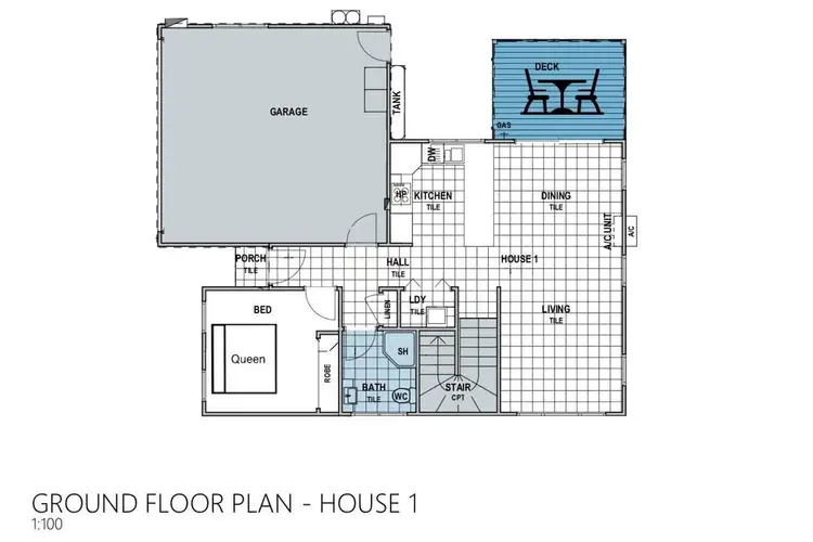 Floorplan of Homely townhouse listing, 1/44 Hawke Street, Huskisson NSW 2540