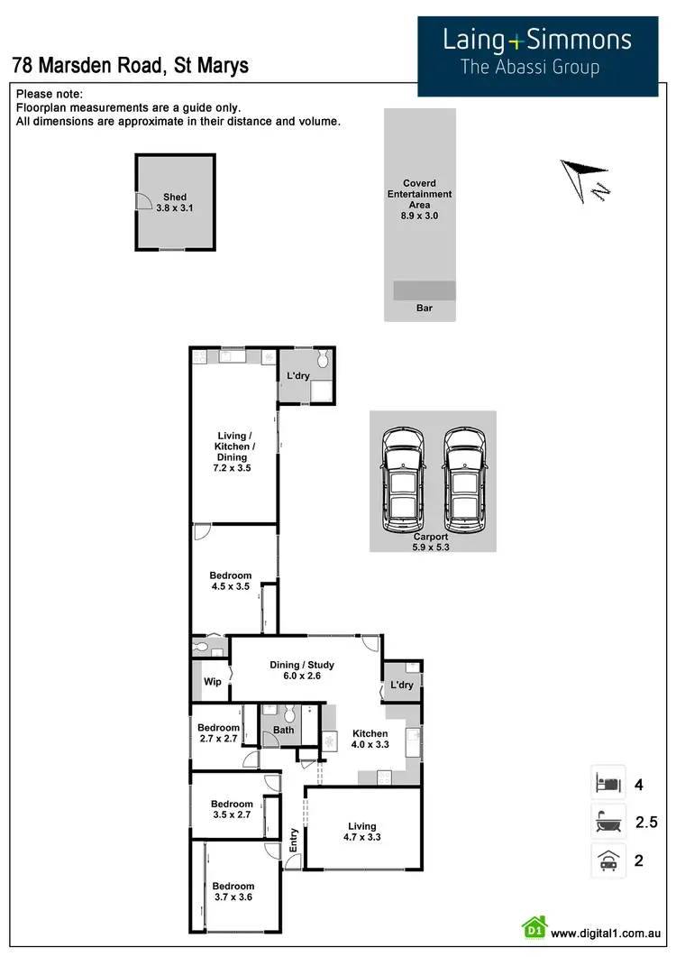 Floorplan of Homely house listing, 78 Marsden Road, St Marys NSW 2760