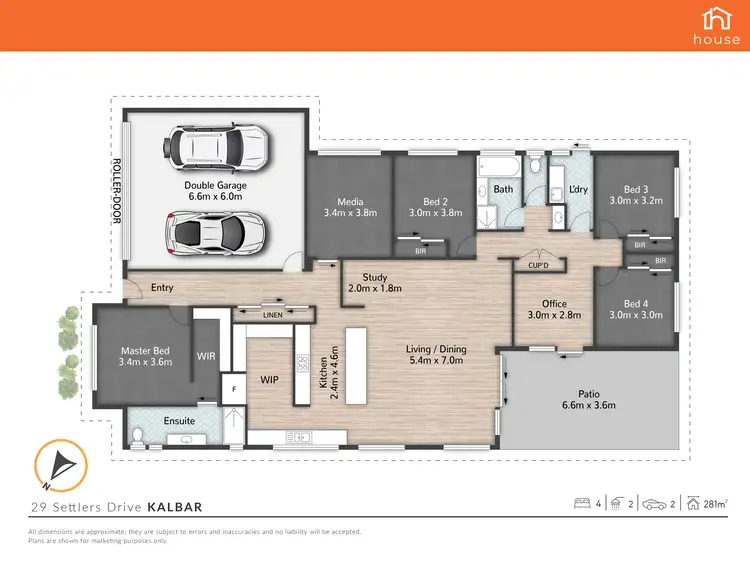 Floorplan of Homely house listing, 29 Settlers Drive, Kalbar QLD 4309