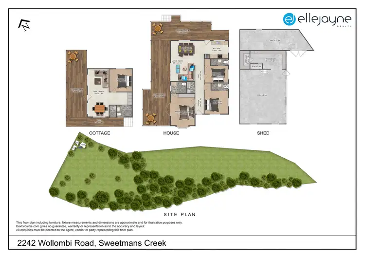 Floorplan of Homely rural property listing, 2242 Wollombi Road, Sweetmans Creek NSW 2325