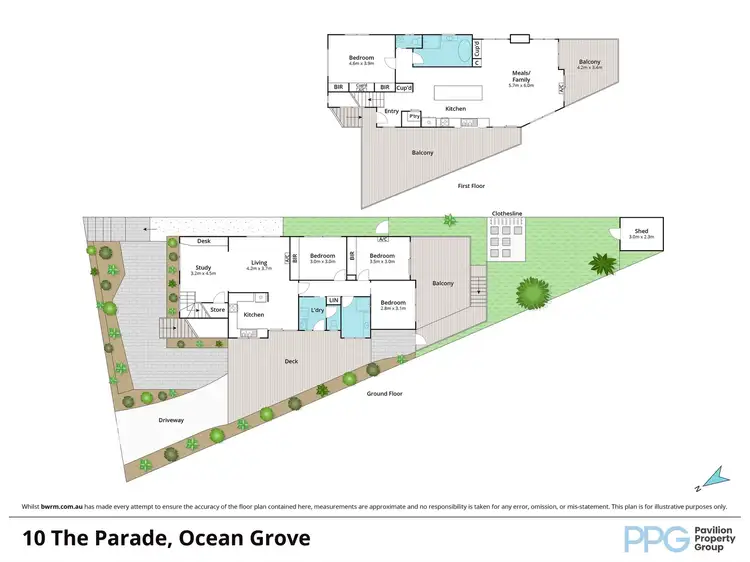 Floorplan of Homely house listing, 10 The Parade, Ocean Grove VIC 3226