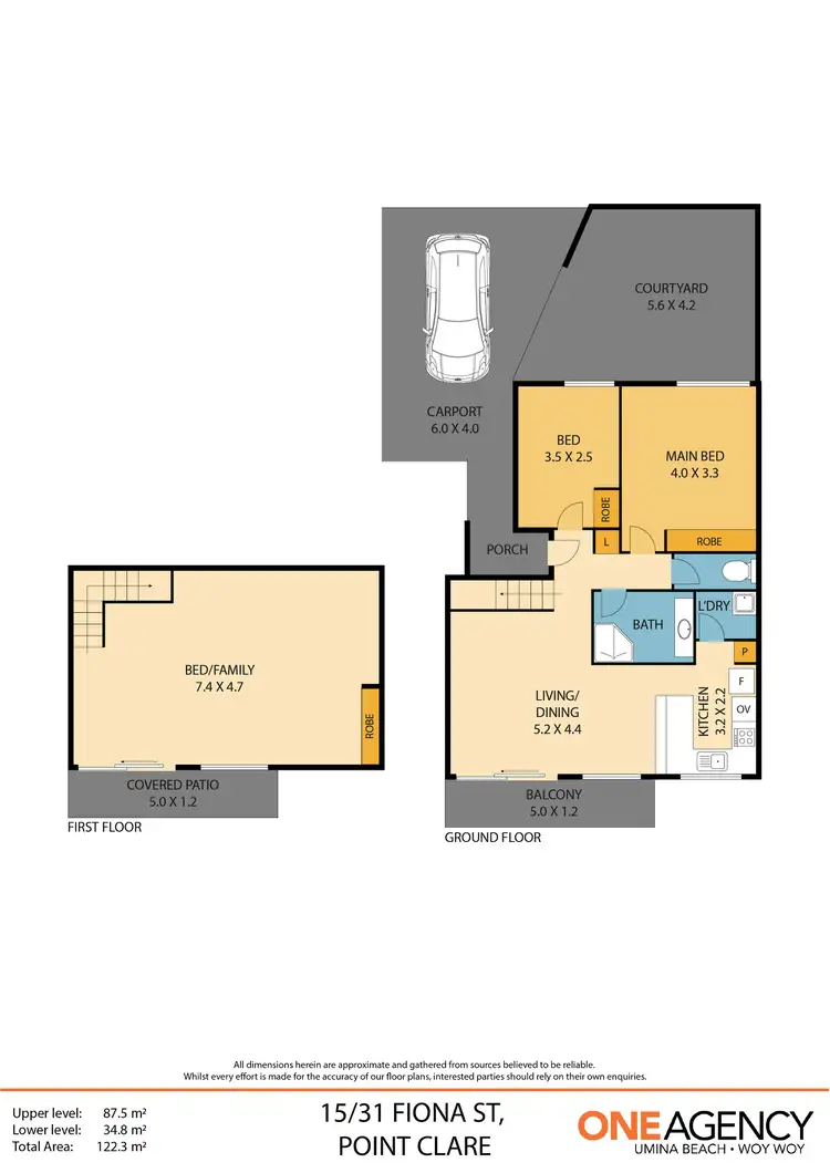 Floorplan of Homely townhouse listing, 15/31 Fiona Street, Point Clare NSW 2250