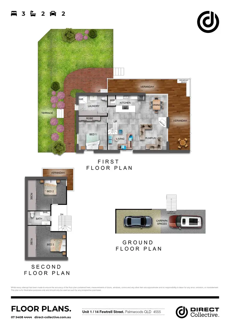 Floorplan of Homely house listing, 1/14 Fewtrell Street, Palmwoods QLD 4555