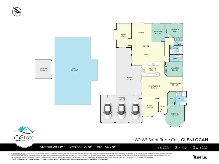 Floorplan of Homely rural property listing, 80-86 Saint Jude Circuit, Glenlogan QLD 4280