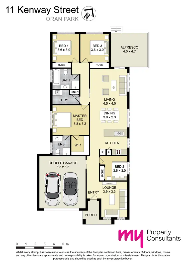 Floorplan of Homely house listing, 11 Kenway Street, Oran Park NSW 2570