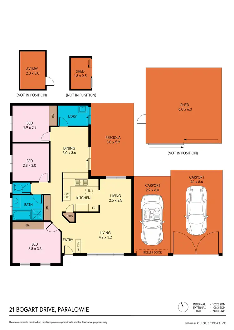 Floorplan of Homely house listing, 21 Bogart Drive, Paralowie SA 5108