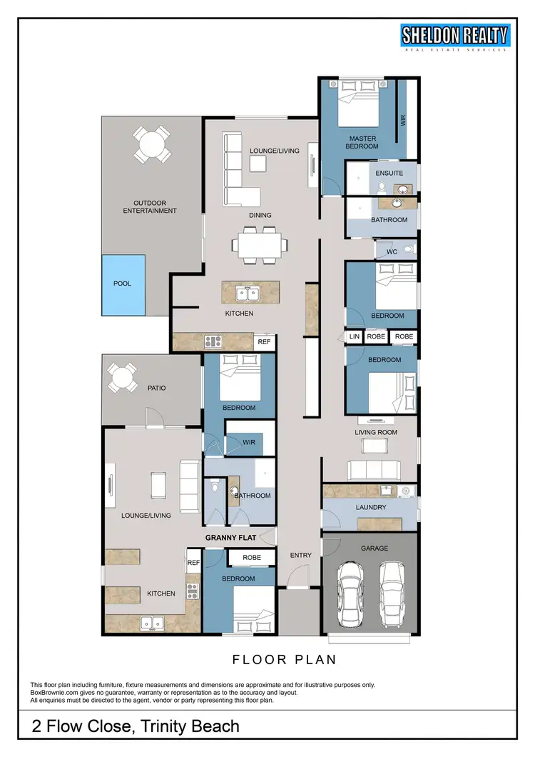 Floorplan of Homely house listing, 2 Flow Close, Trinity Beach QLD 4879
