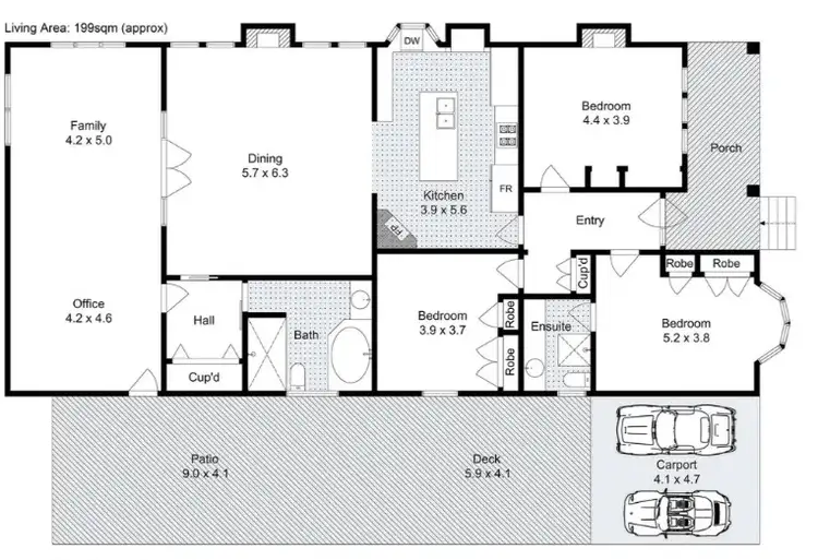 Floorplan of Homely house listing, 10 Patterson Street, Bacchus Marsh VIC 3340