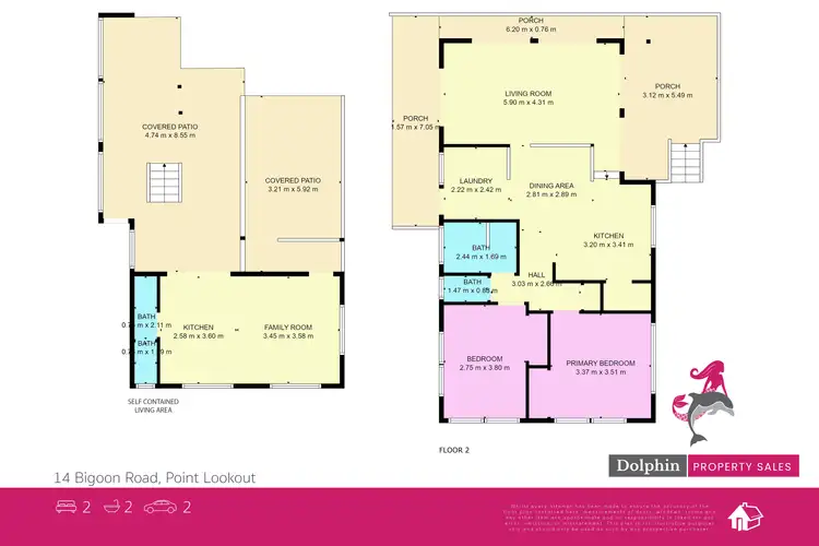 Floorplan of Homely house listing, 14 Bigoon Road, Point Lookout QLD 4183