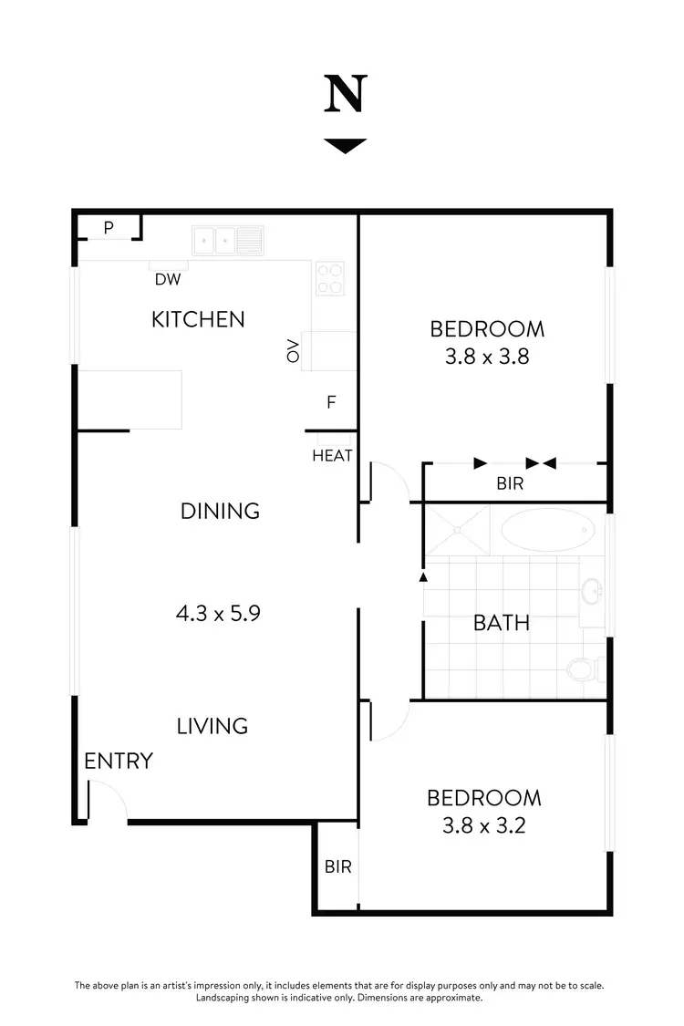 Floorplan of Homely flat listing, 7/48-50 Evans Street, Moonee Ponds VIC 3039