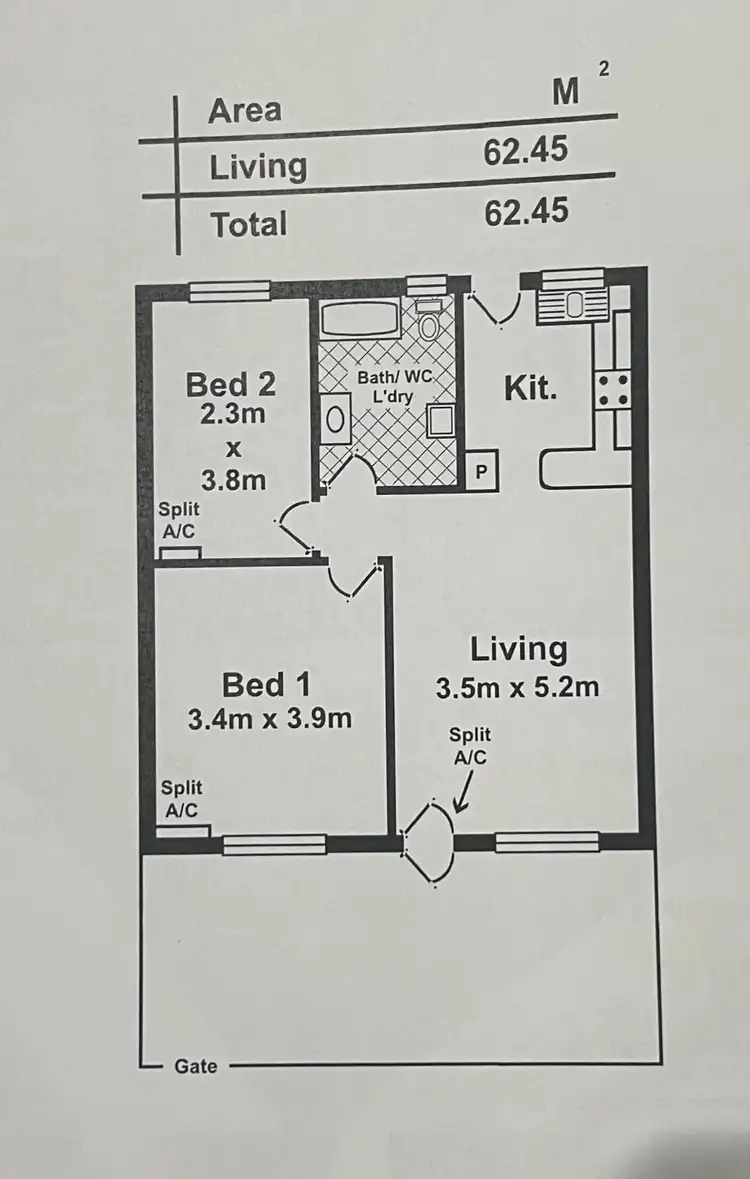 Floorplan of Homely unit listing, 3/238 Sir Donald Bradman Drive, Cowandilla SA 5033
