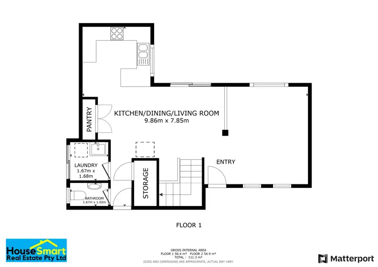 Floorplan of Homely house listing, 1/139 Keymer Street, Belmont WA 6104
