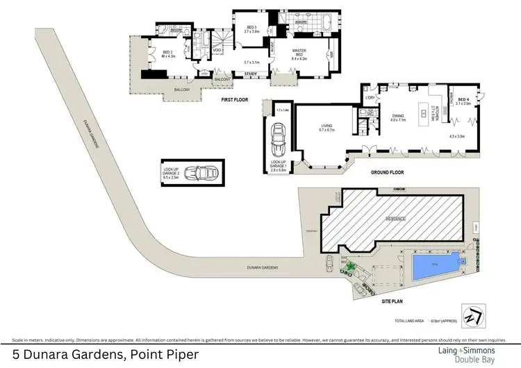 Floorplan of Homely house listing, 5 Dunara Gardens, Point Piper NSW 2027