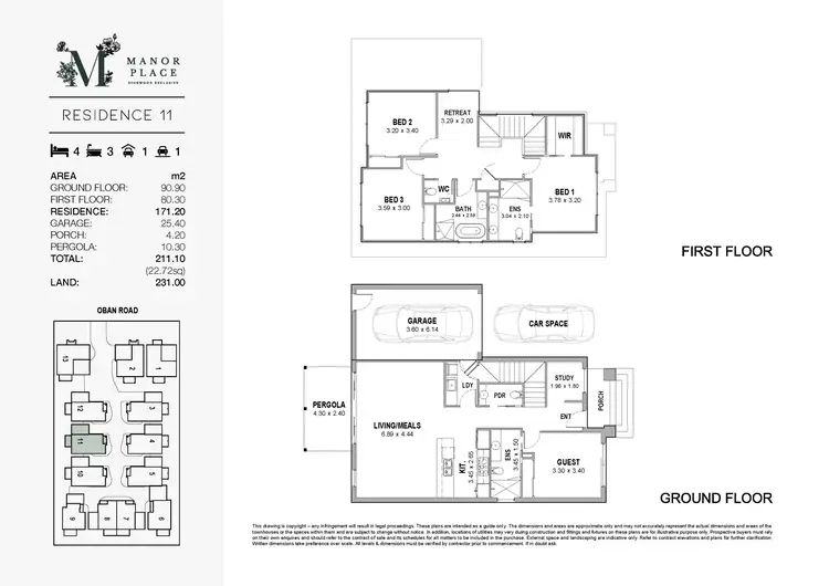 Floorplan of Homely townhouse listing, Lot 11/80-82 Oban Road, Ringwood VIC 3134
