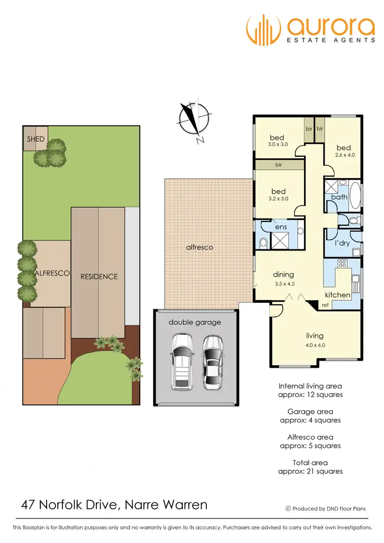 Floorplan of Homely house listing, 47 Norfolk Drive, Narre Warren VIC 3805