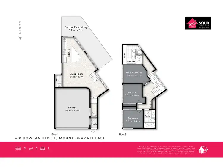 Floorplan of Homely townhouse listing, 4/8 Howsan Street, Mount Gravatt East QLD 4122