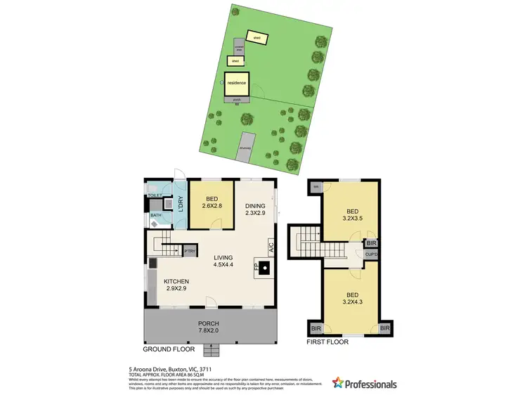 Floorplan of Homely house listing, 5 Aroona Drive, Buxton VIC 3711