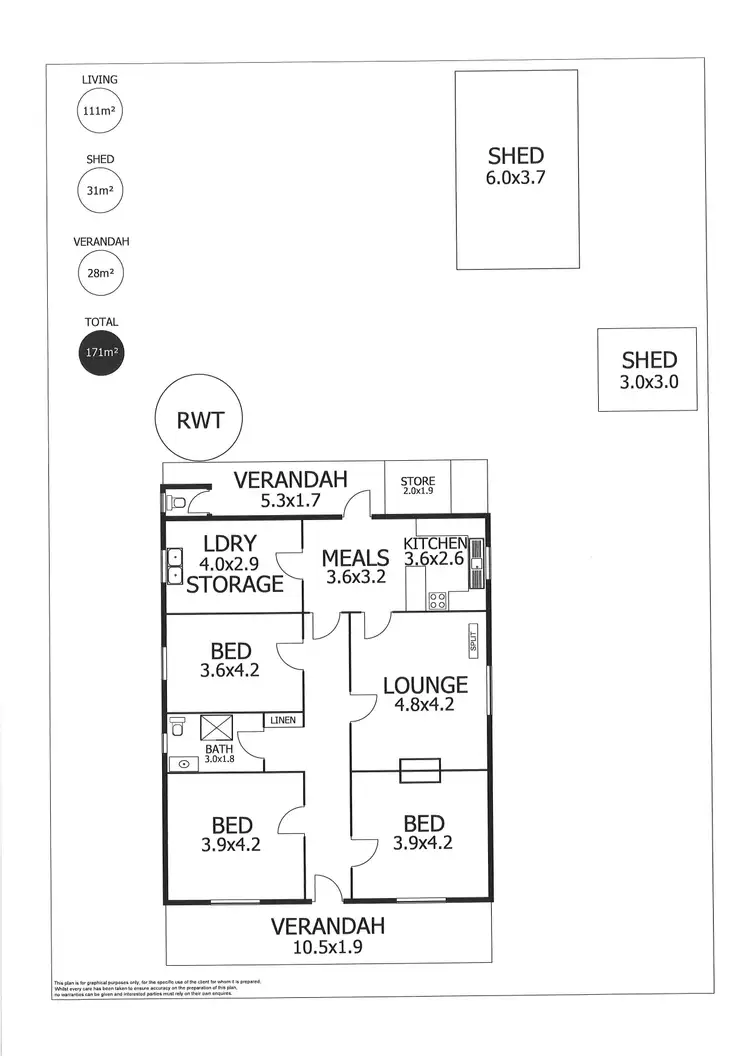 Floorplan of Homely house listing, 42 McHenry Street, Murray Bridge SA 5253