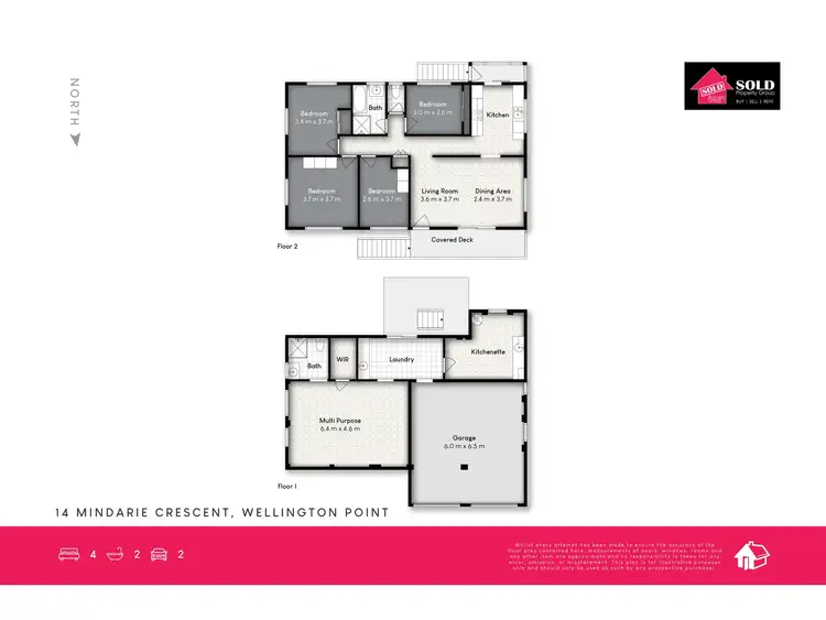Floorplan of Homely house listing, 14 Mindarie Crescent, Wellington Point QLD 4160