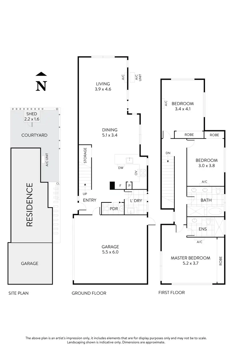 Floorplan of Homely townhouse listing, 2/48 Cameron Street, Airport West VIC 3042