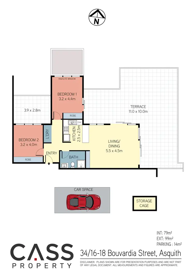 Floorplan of Homely apartment listing, 34/16 Bouvardia Street, Asquith NSW 2077