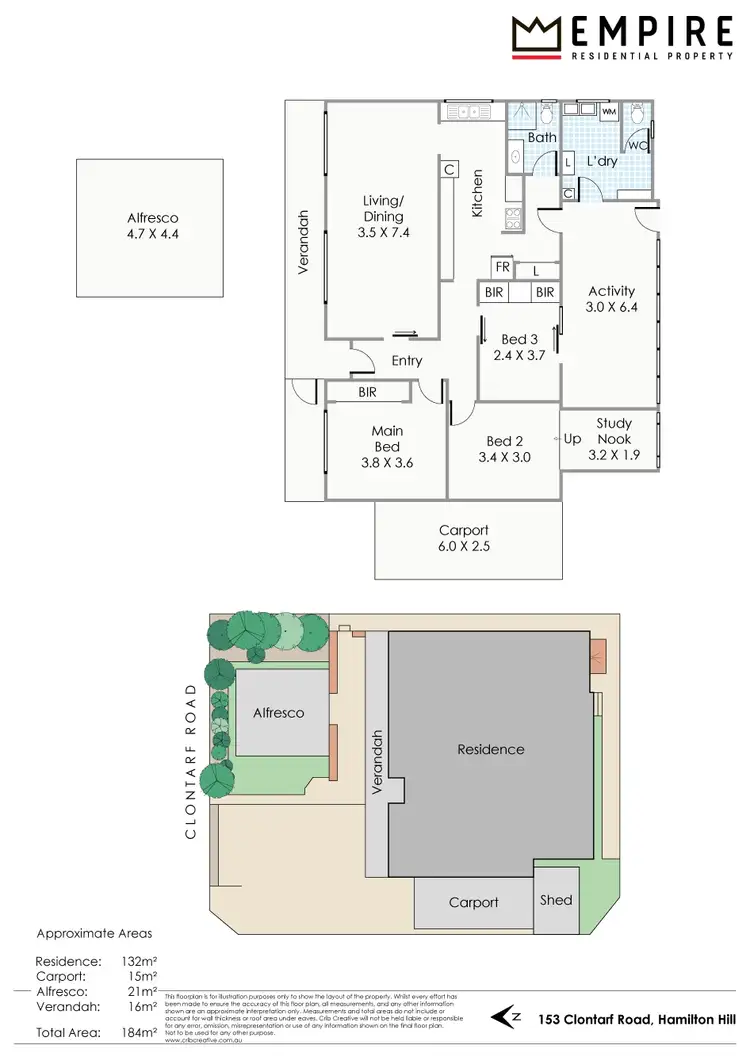 Floorplan of Homely house listing, 153 Clontarf Road, Hamilton Hill WA 6163