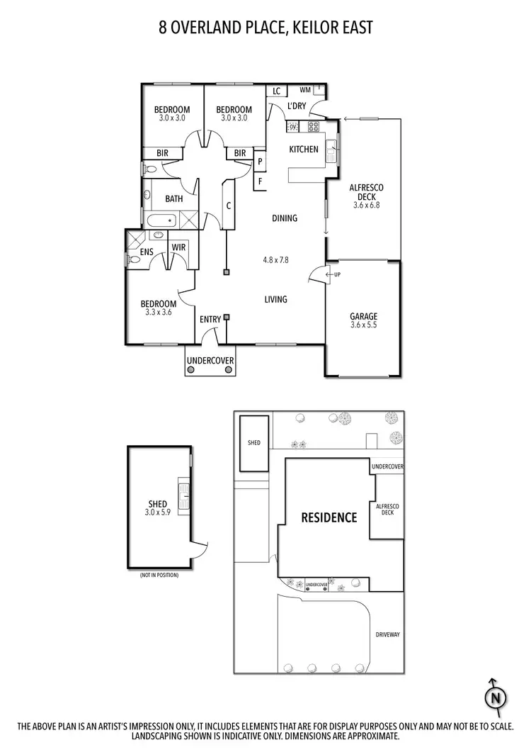 Floorplan of Homely house listing, 8 Overland Place, Keilor East VIC 3033
