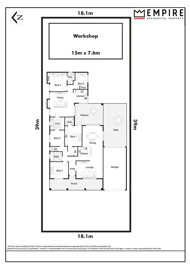 Floorplan of Homely house listing, 18 Joyce Avenue, Hamilton Hill WA 6163