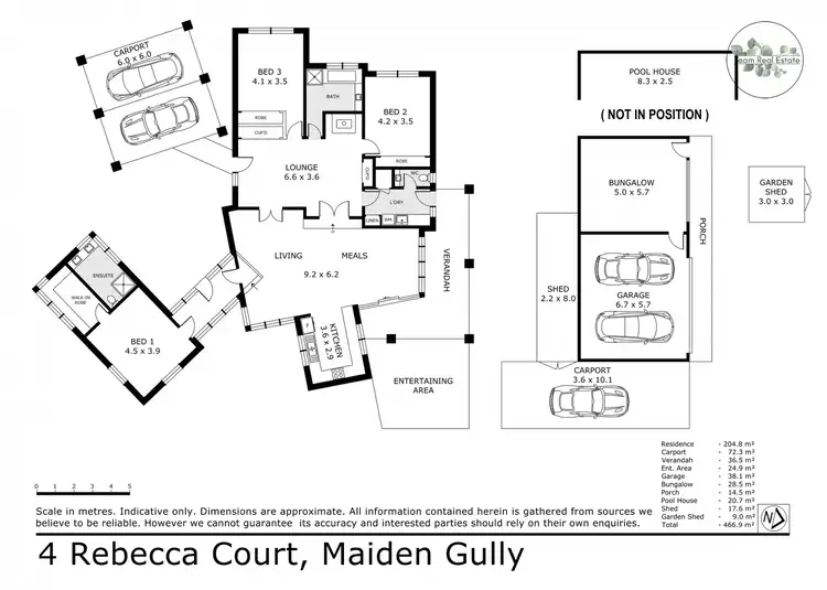 Floorplan of Homely house listing, 4 Rebecca Court, Maiden Gully VIC 3551