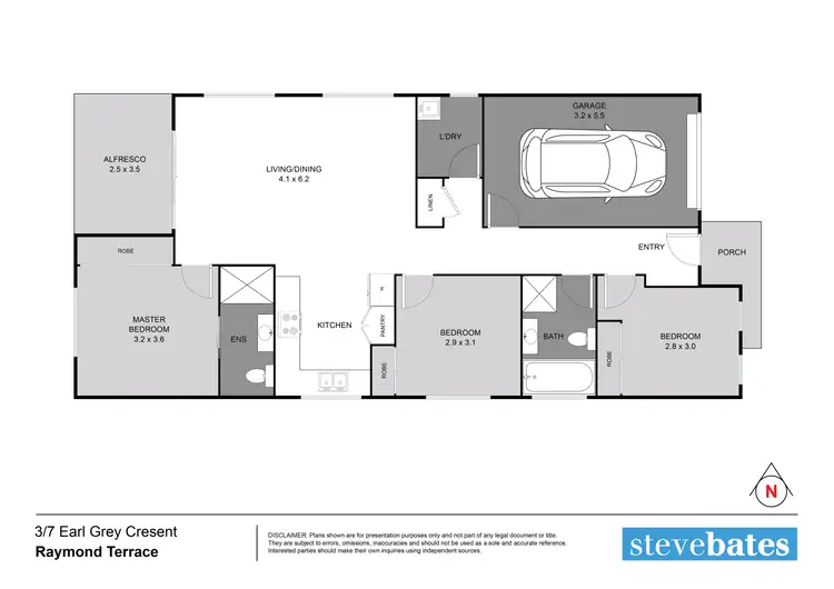 Floorplan of Homely unit listing, 3/7 Earl Grey Crescent, Raymond Terrace NSW 2324