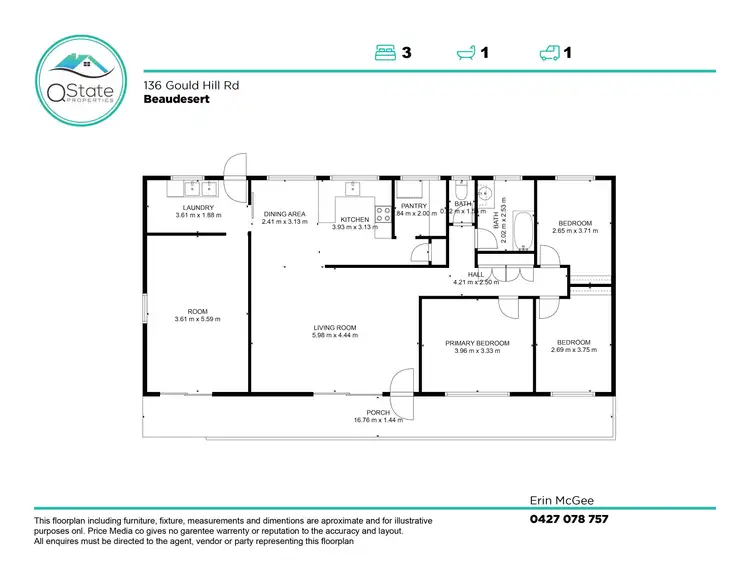 Floorplan of Homely house listing, 136 Gould Hill Road, Beaudesert QLD 4285
