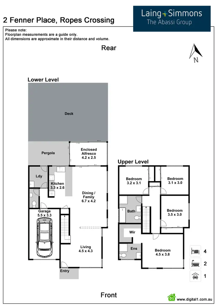 Floorplan of Homely house listing, 2 Fenner Place, Ropes Crossing NSW 2760